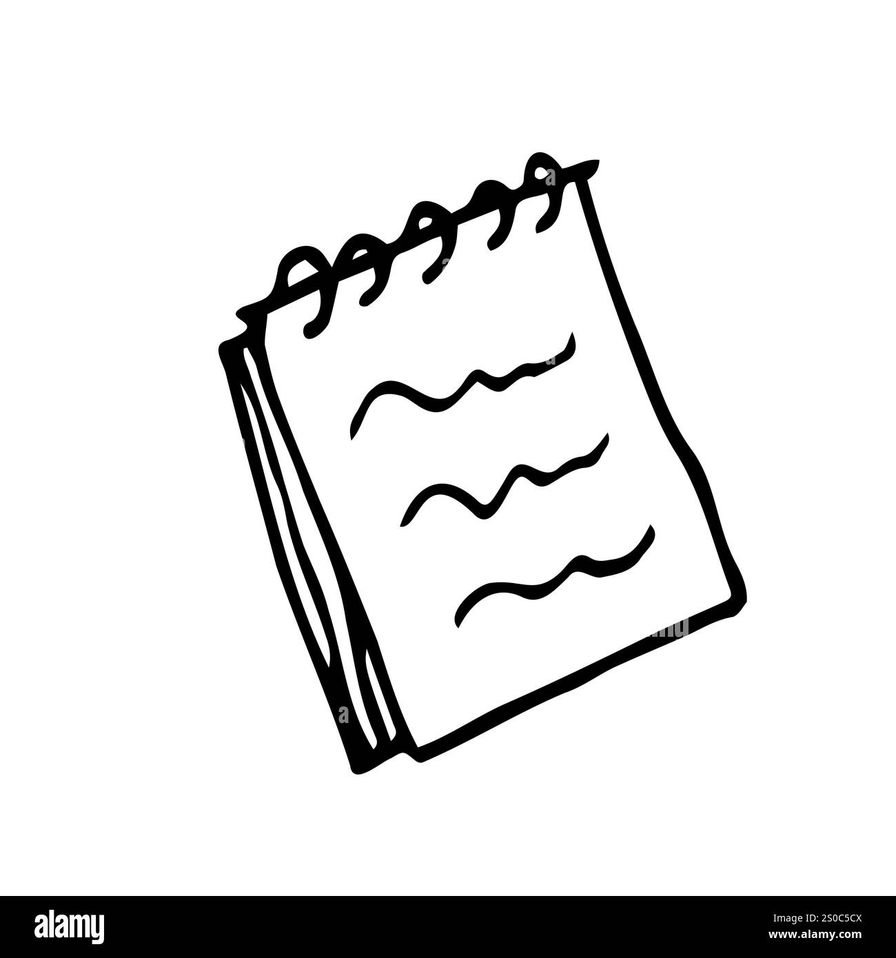 Notebook vector doodle icon. Sketchy hand drawn illustration Stock ...