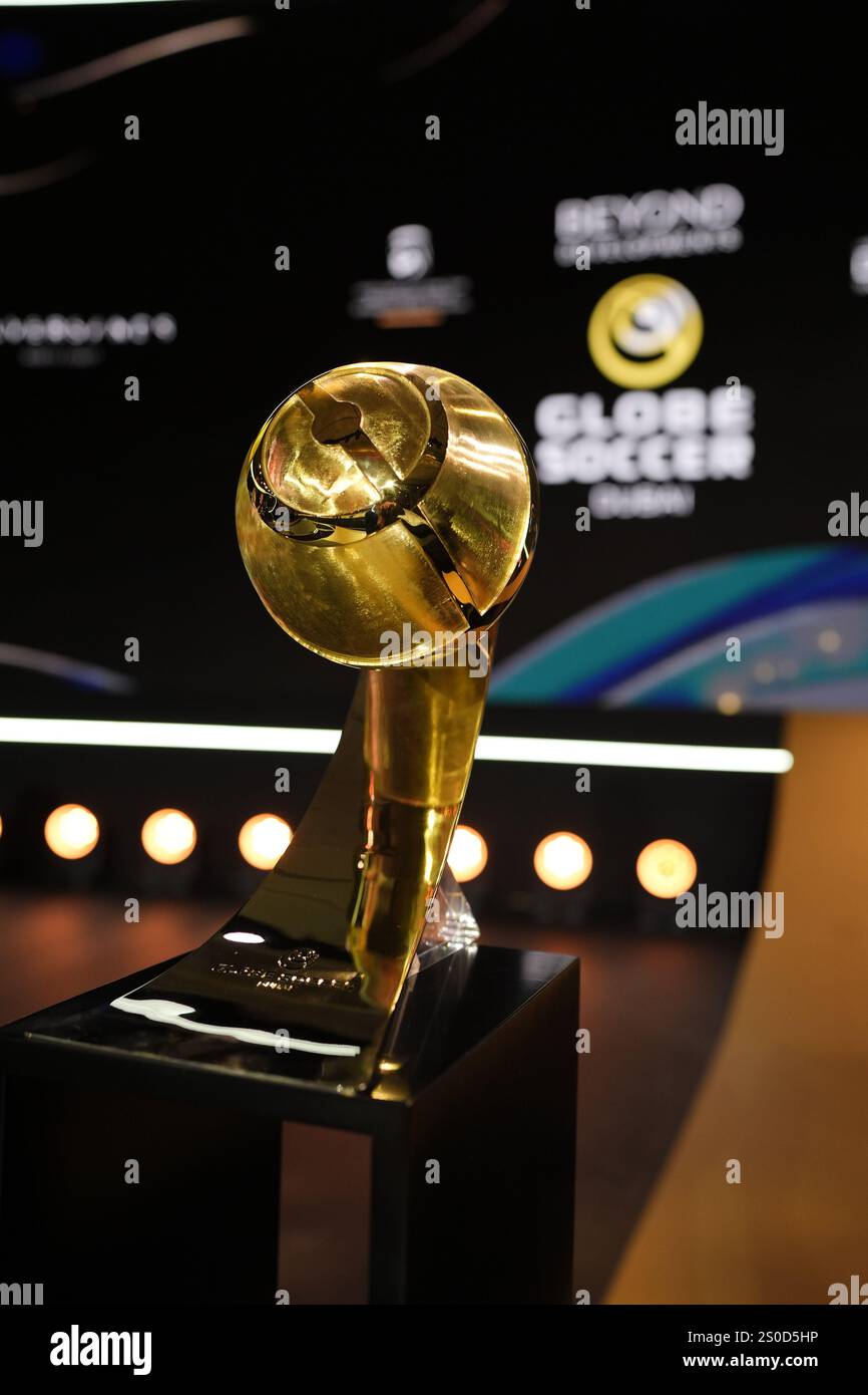 Globe soccer awards trophy 2024 during the Globe Soccer Awards 2025