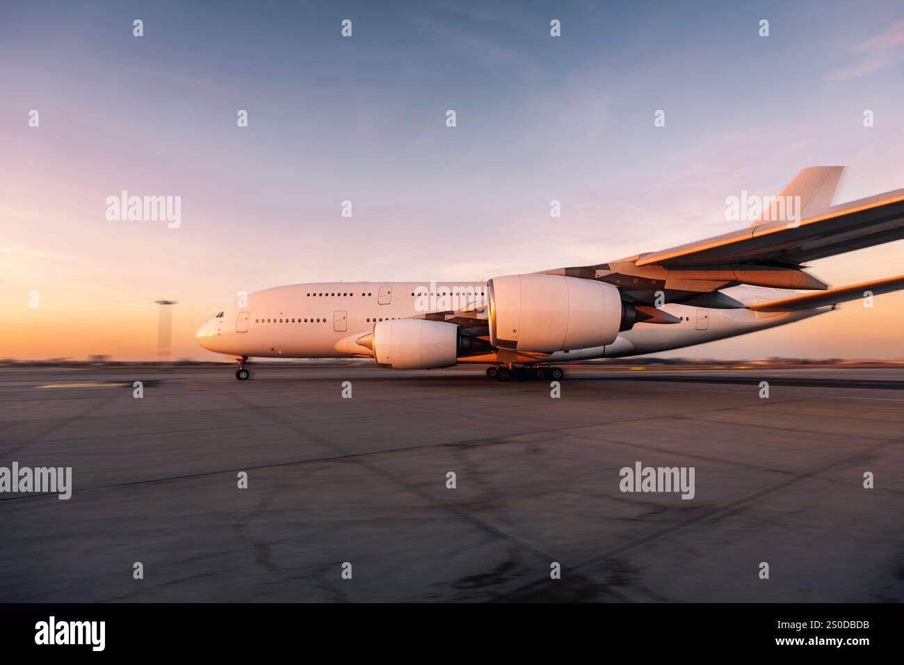 Airplane take off side view hi-res stock photography and images - Alamy