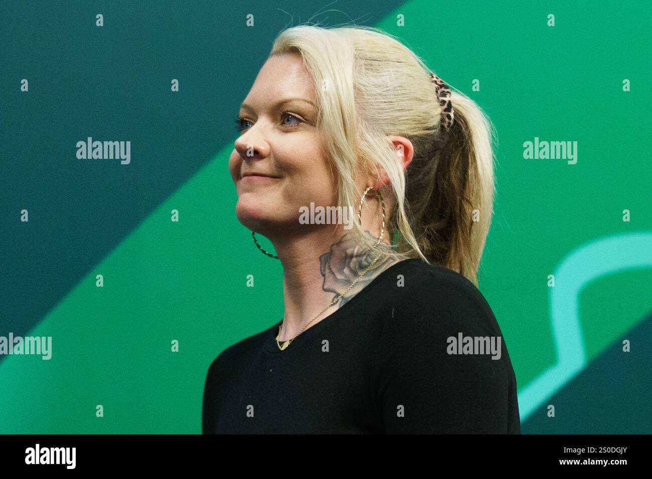 Sky Sports TV Presenter Polly James during the PDC Paddy Power World