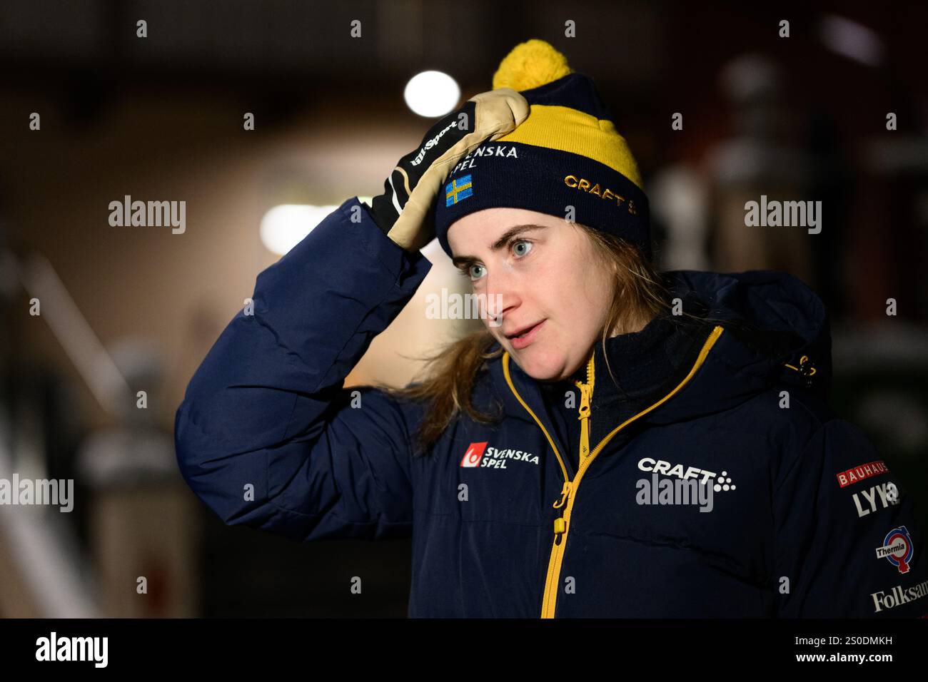 241227 Ebba Andersson of Sweden during a press event with the Swedish