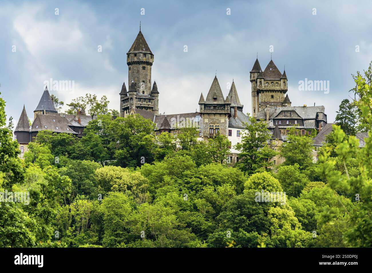 Medieval Castle Braunfels In Hesse Germany With Green Trees In Front medieval-castle-braunfels-in-hesse-germany-with-green-trees-in-front