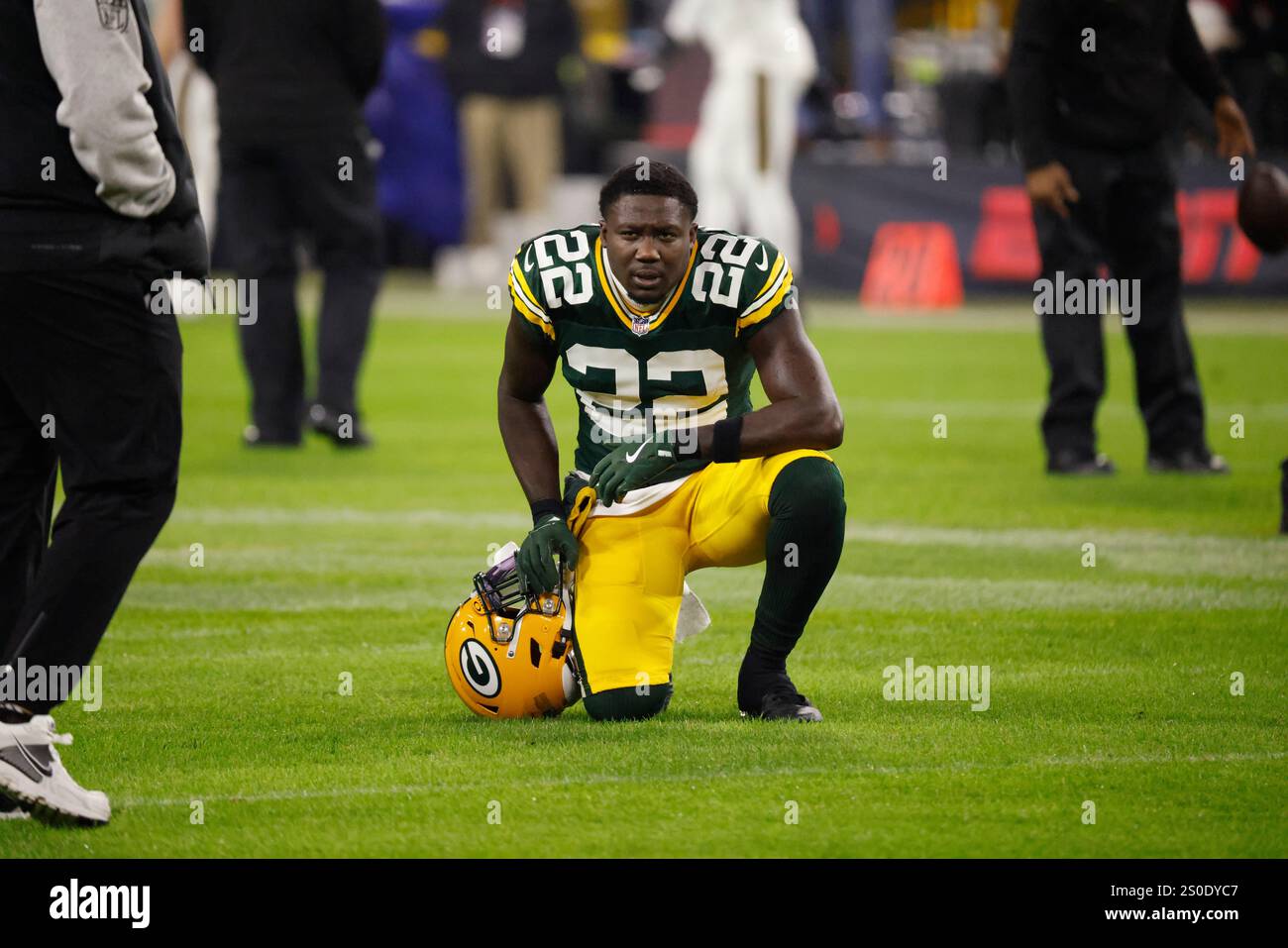 Green Bay Packers cornerback Robert Rochell (22) before an NFL football