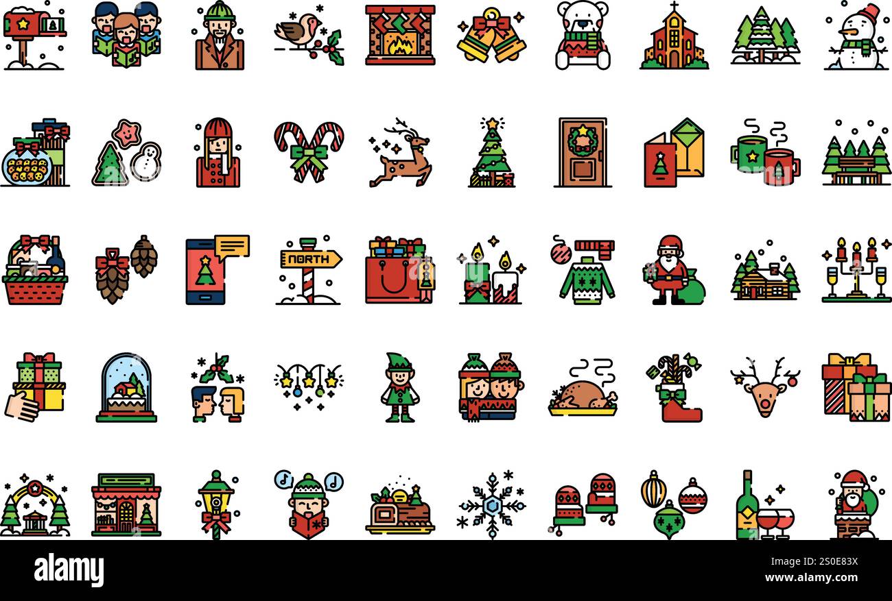 Christmas icons High-Quality Vector Icons Collection with Editable ...