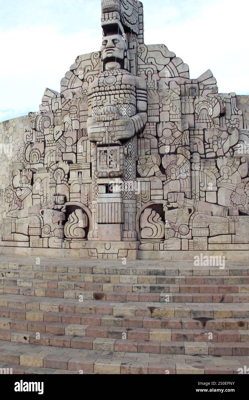 Merida, Yucatan, Mexico - Oct 29 2024: Monument to the homeland in ...