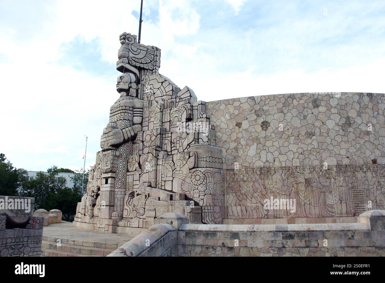 Merida, Yucatan, Mexico - Oct 29 2024: Monument to the homeland in ...
