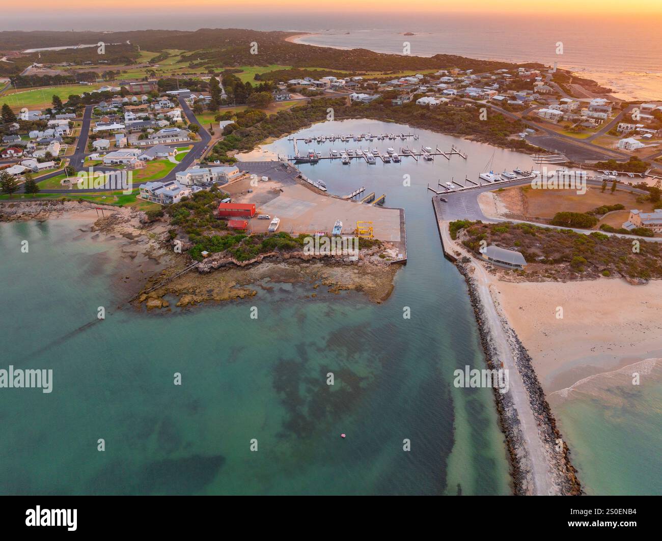 View of the town from the harbor hi-res stock photography and images - Alamy