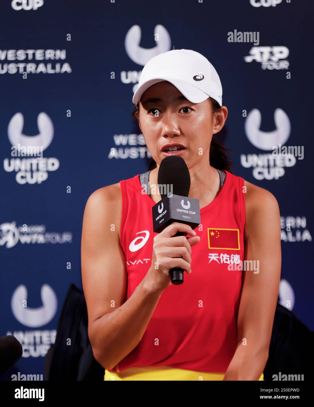 (241228) PERTH, Dec. 28, 2025 (Xinhua) Zhang Shuai of China