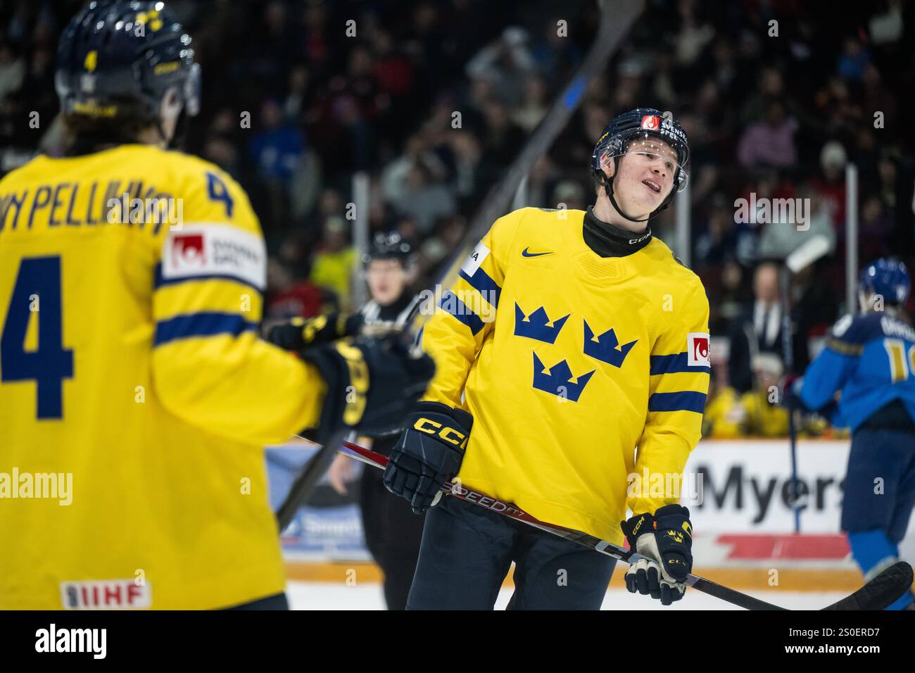 241227 Rasmus Bergqvist of Sweden during the 2025 IIHF World Junior