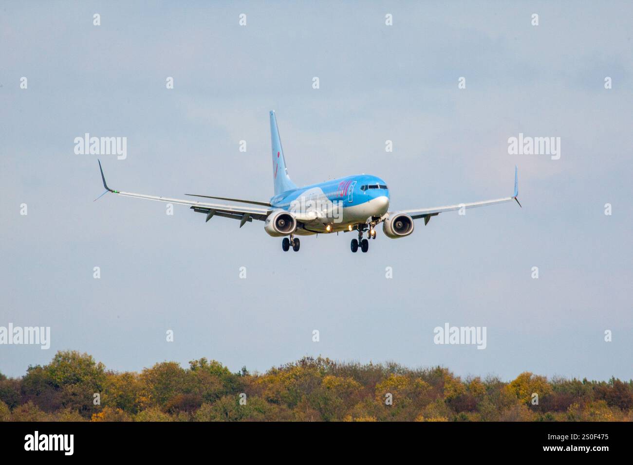 G-TAWK Boeing 737-8K5 TUI London Stansted UK 20-08-2019 - Stock Image