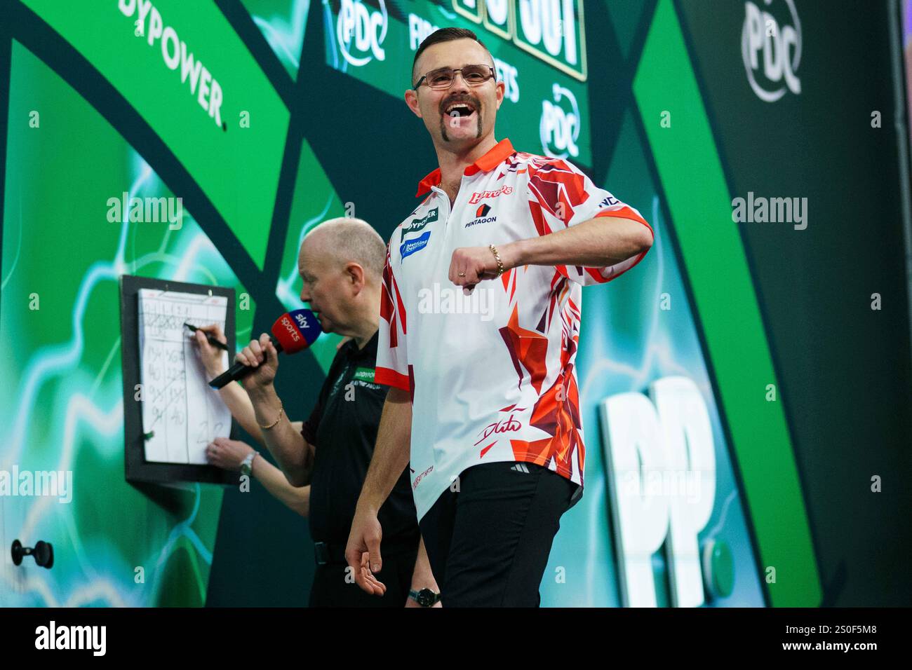 Damon Heta celebrating during the 3rd round match between Damon Heta