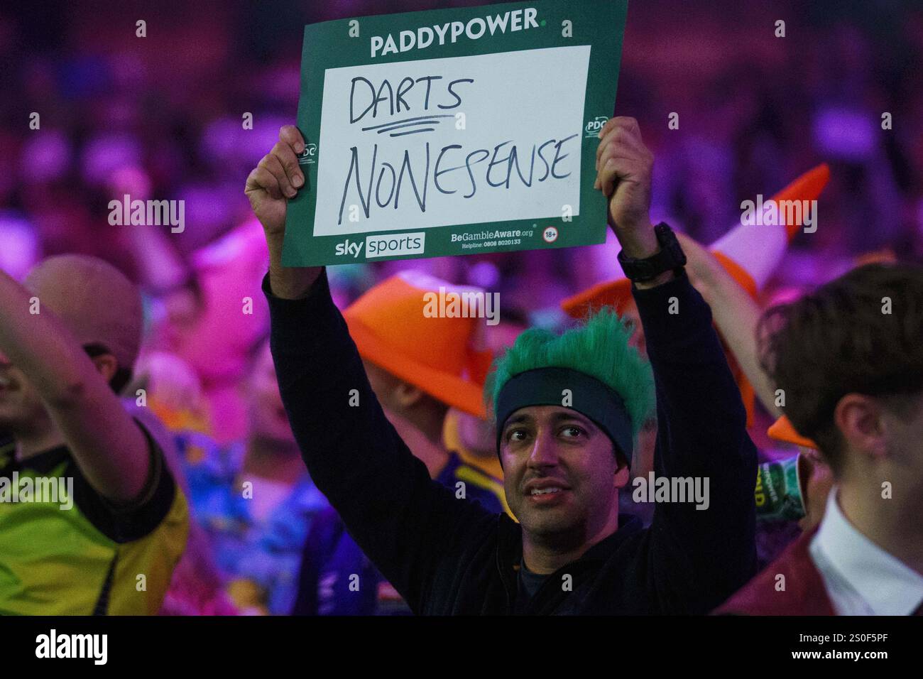 Darts fans during the in the PDC Paddy Power World Darts Championship