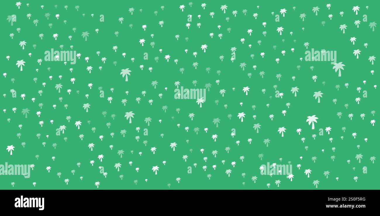 Random Placed Spray of Palm Tree Symbols - Texture, Vector Background ...