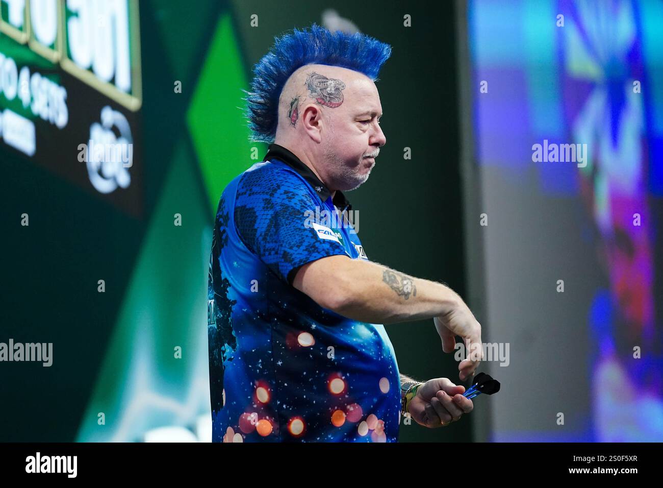 Peter Wright during 3rd round match between Jermaine Wattimena and