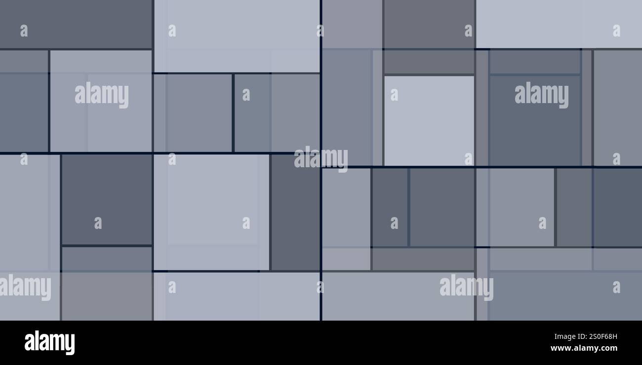 Rectangular Shape Variation Simple Rectangular Tiled Frames of Various Sizes, Colored in Shades of ...