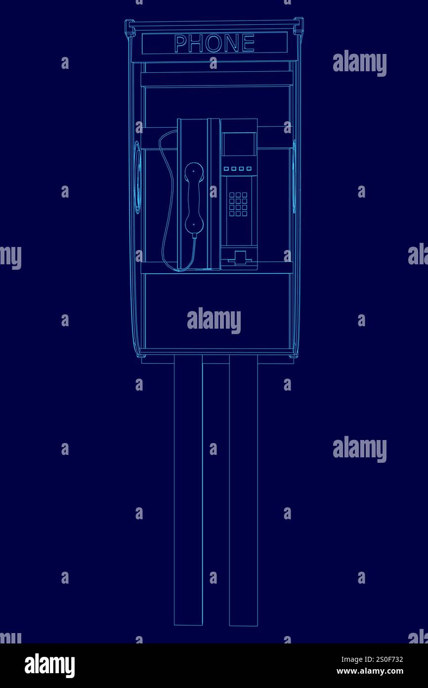 Blue letters on building Stock Vector Images - Alamy