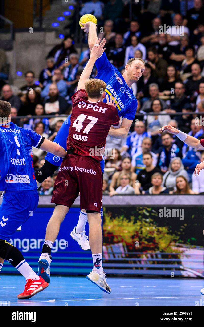 27 December 2024, BadenWürttemberg, Stuttgart Handball 1st