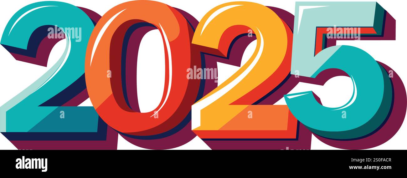 2025 new year poster Cut Out Stock Images & Pictures Alamy