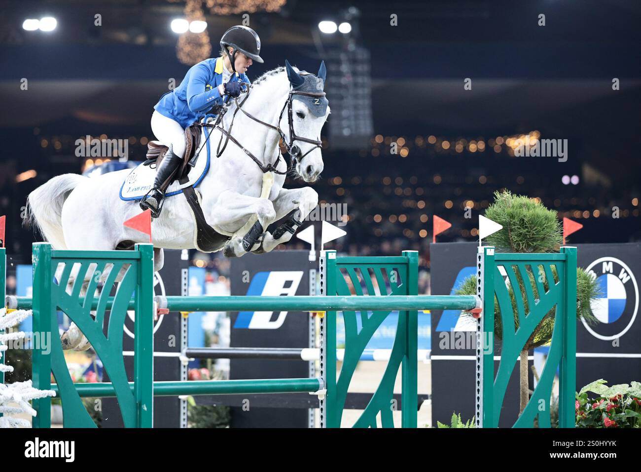 Angelique Rüsen of Germany with Columbus Z during the Leon Melchior ...