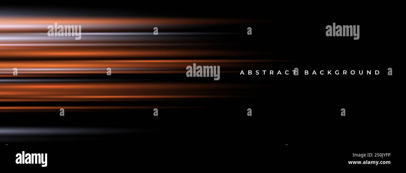 Black and orange modern abstract background with yellow glowing ...