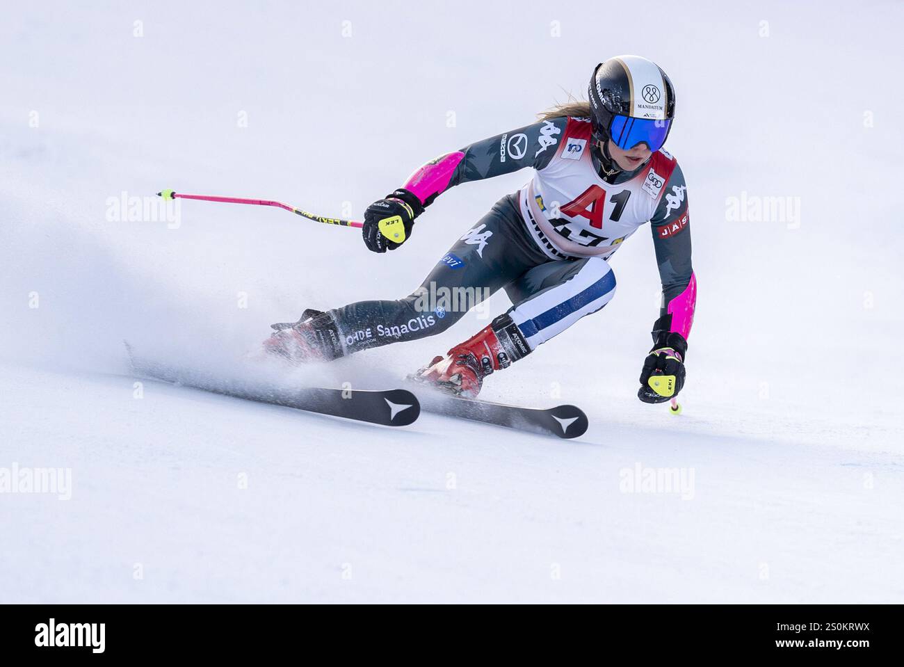 SEMMERING, AUSTRIA - DECEMBER 28: Erika Pykaelaeinen of Finland during ...