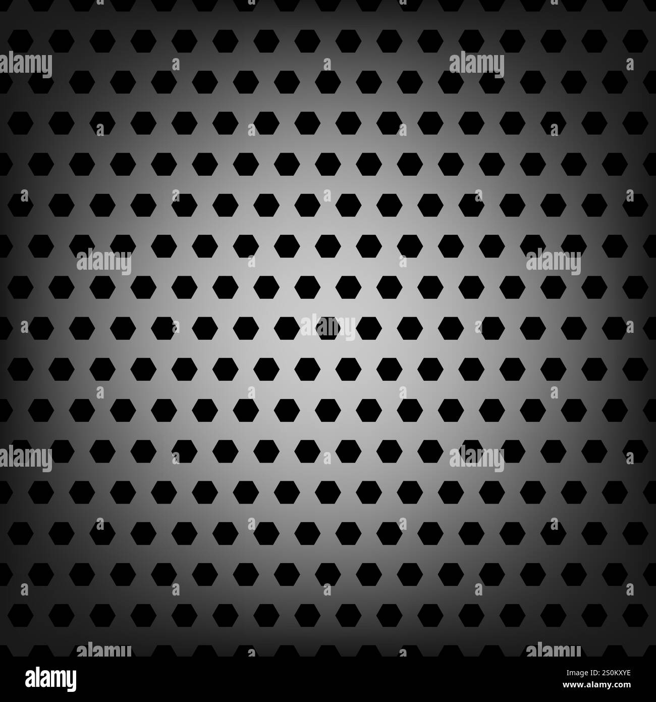 Perforated metal texture seamless pattern background with hexagons ...