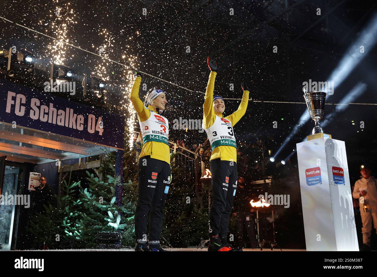 WTC 2025 Biathlon auf Schalke am 28.12.2025 in der VeltinsArena auf