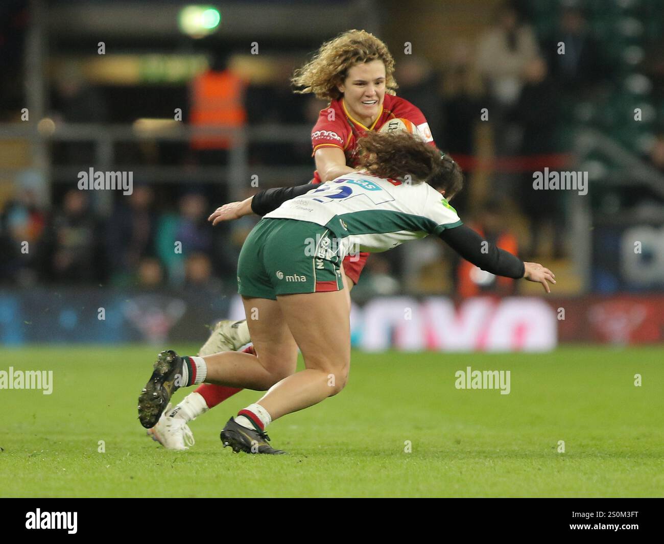 Twickenham, London, England, December 28 2024: Tess Feury (22 Leicester ...