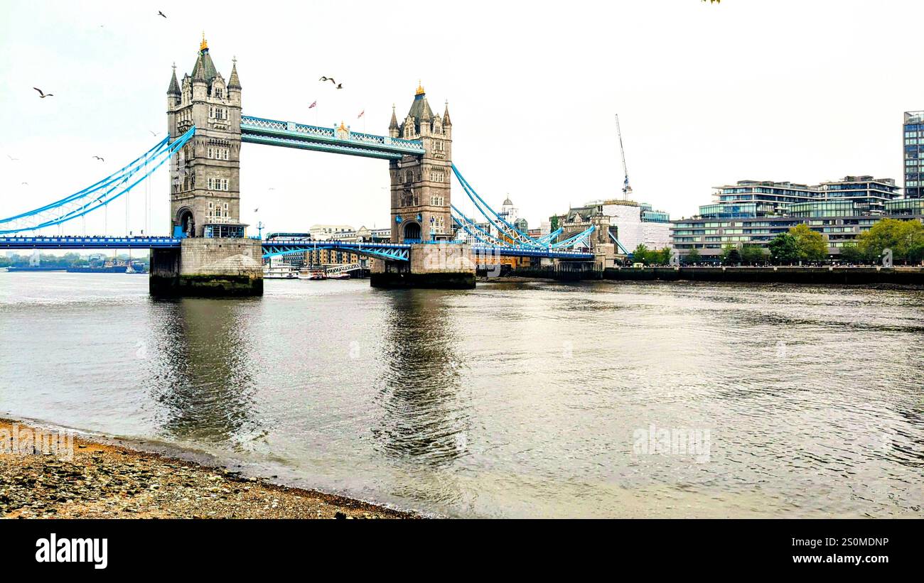 A picture of the Tower Bridge in London - Smartphone Captured Stock Image