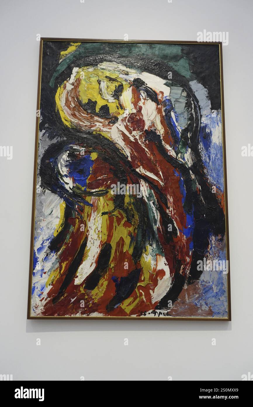 Wuerth Museum 2, Strongly coloured, expressionist painting with dynamic ...