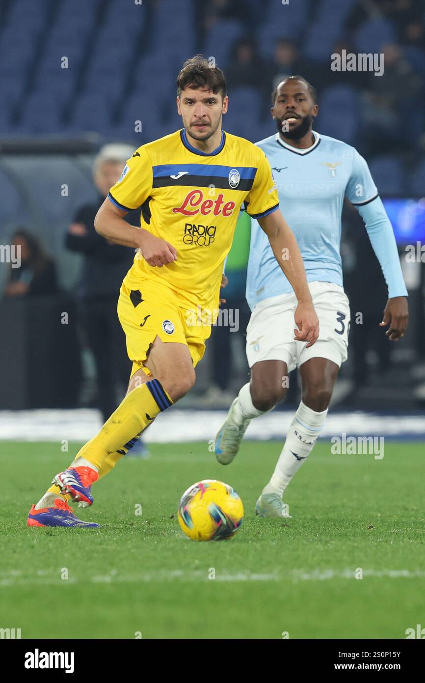 Rome, Italy 28.12.2024 Berat Djimsiti of Atalanta , Nuno Tavares of