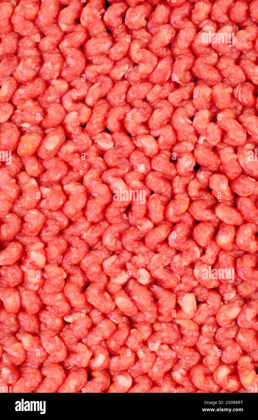 Raw fresh lean steak minced beef meat background texture Stock Photo