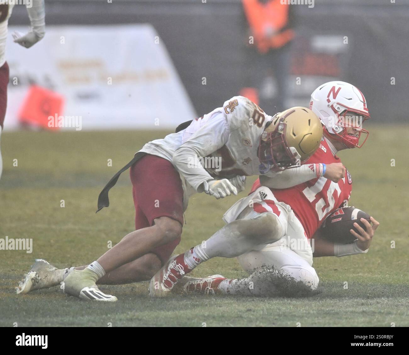 BRONX, NY - DECEMBER 28: Boston College Eagles defensive back Carter ...
