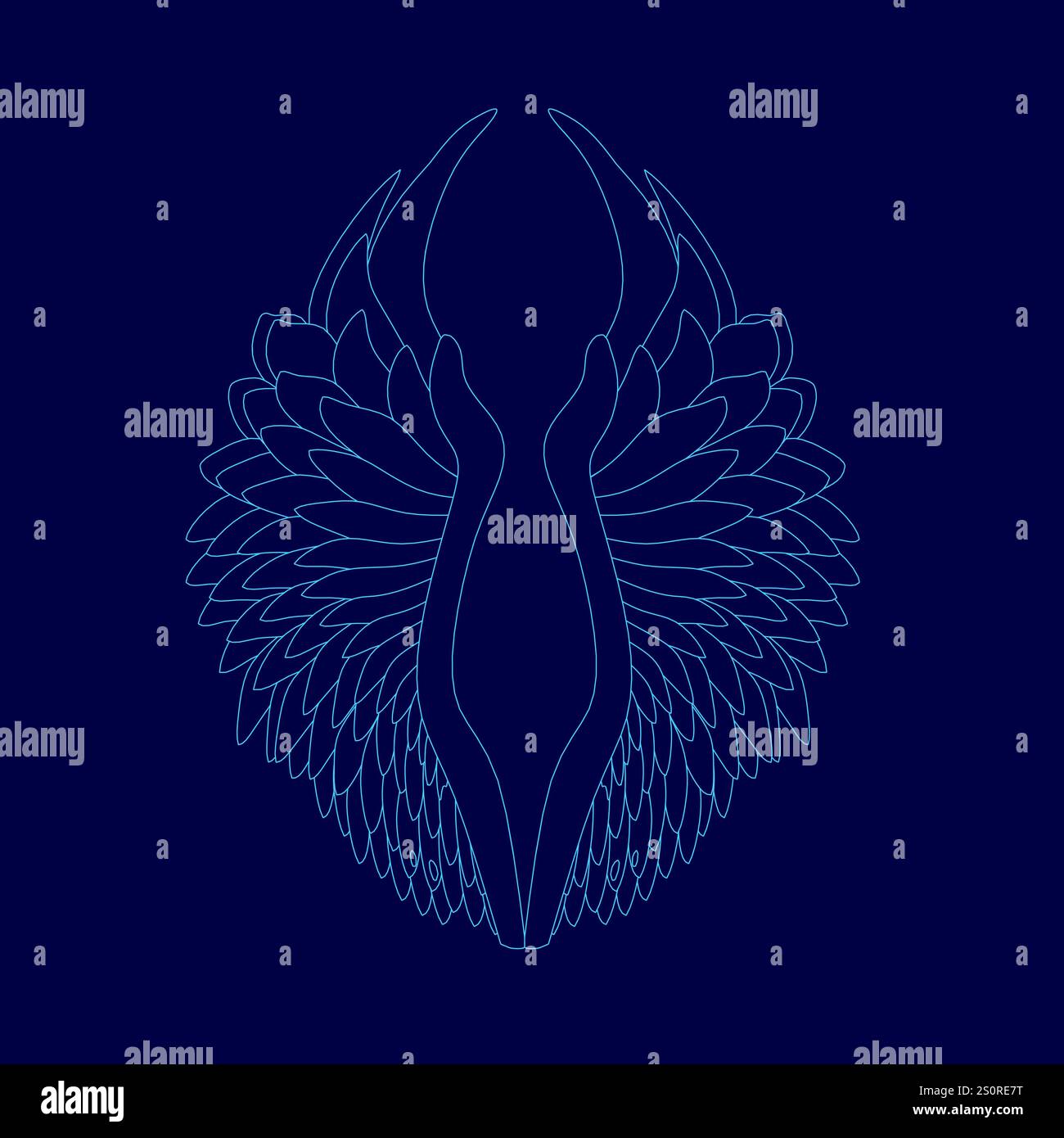 Winged Creature Patterns Powerful appearance Stock Vector Images - Alamy
