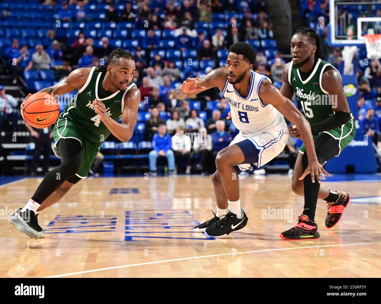 ST. LOUIS, MO - DECEMBER 28: William Woods guard D'Mari Wiltz (4 ...
