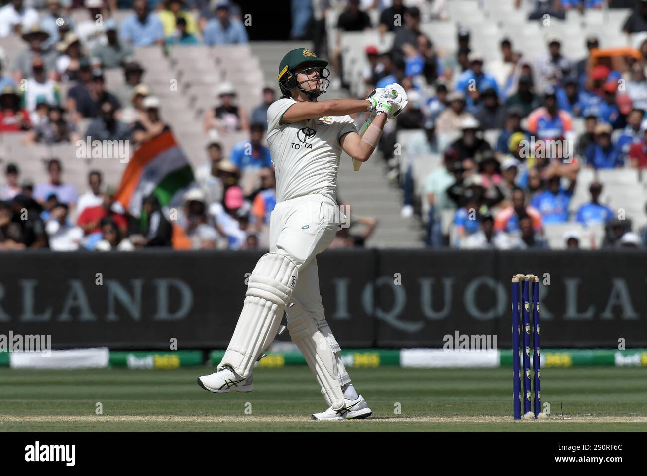 MELBOURNE AUSTRALIA. 29th Dec 2024. Sam Konstas of Australia bats ...