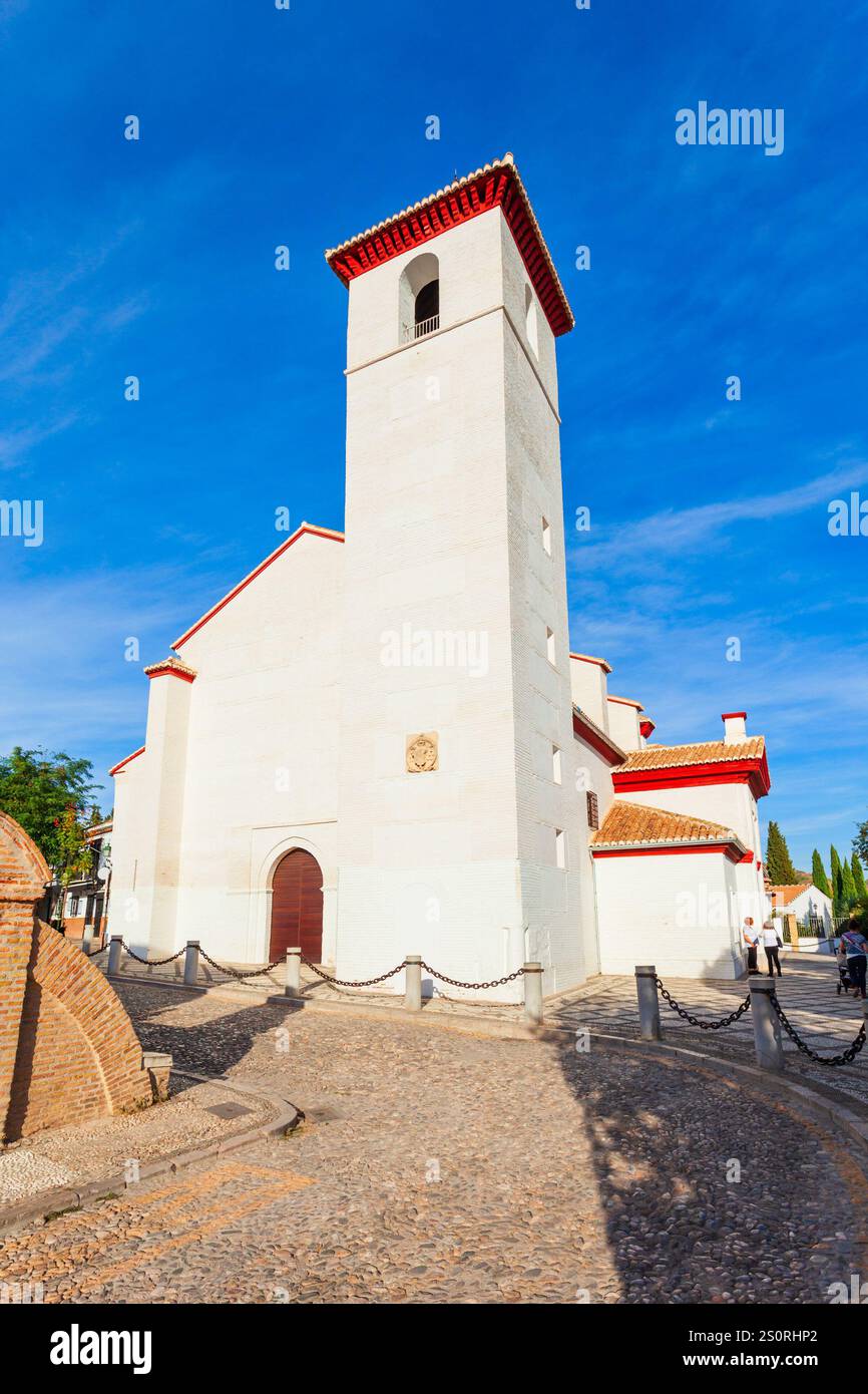 San Nicholas Church or Iglesia de San Nicolas in Granada city, Spain Stock Photo