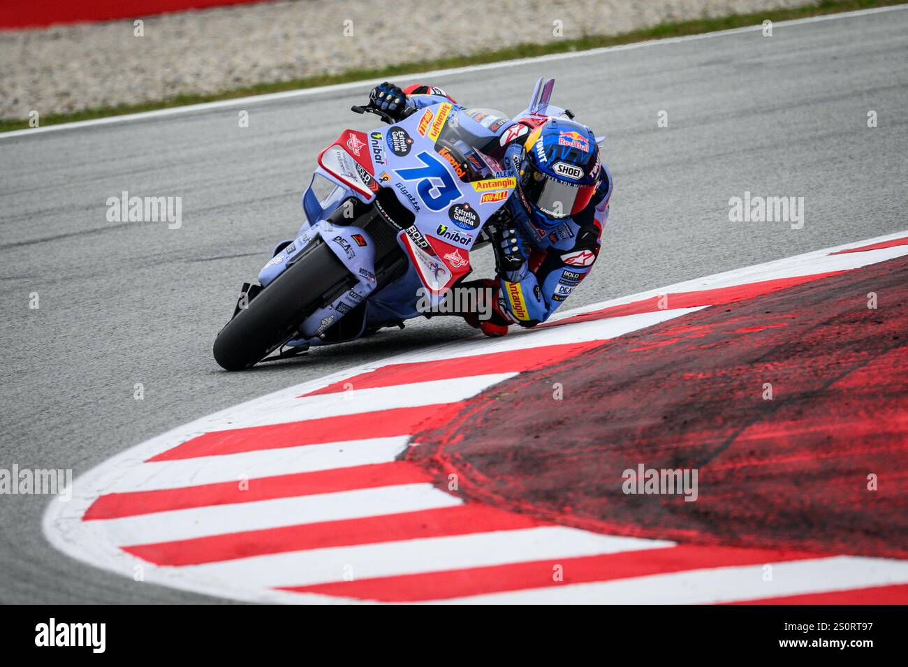 Spanish rider Alex Marquez of the Italian Gressini Racing team during ...