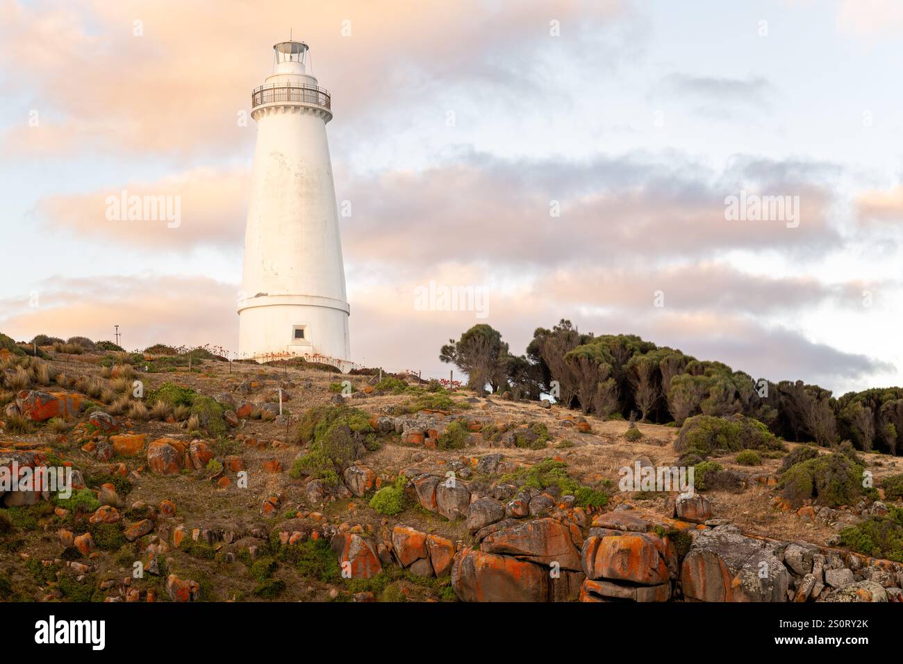 Cape Willoughby lighthouse, Kangaroo Island, South Australia, historic ...