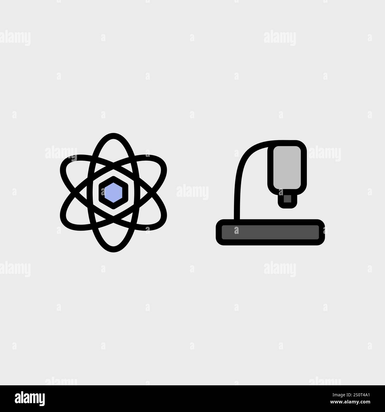 Modern education and school vector symbol set. Stock Vector