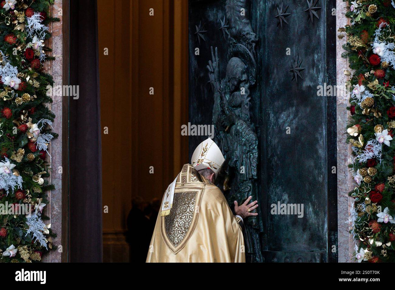 Cardinal Baldassare Reina opens the Holy Door of Rome's St. John in