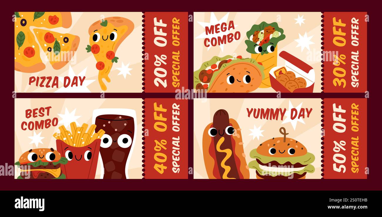 Fast food sandwich coupon hi-res stock photography and images - Alamy