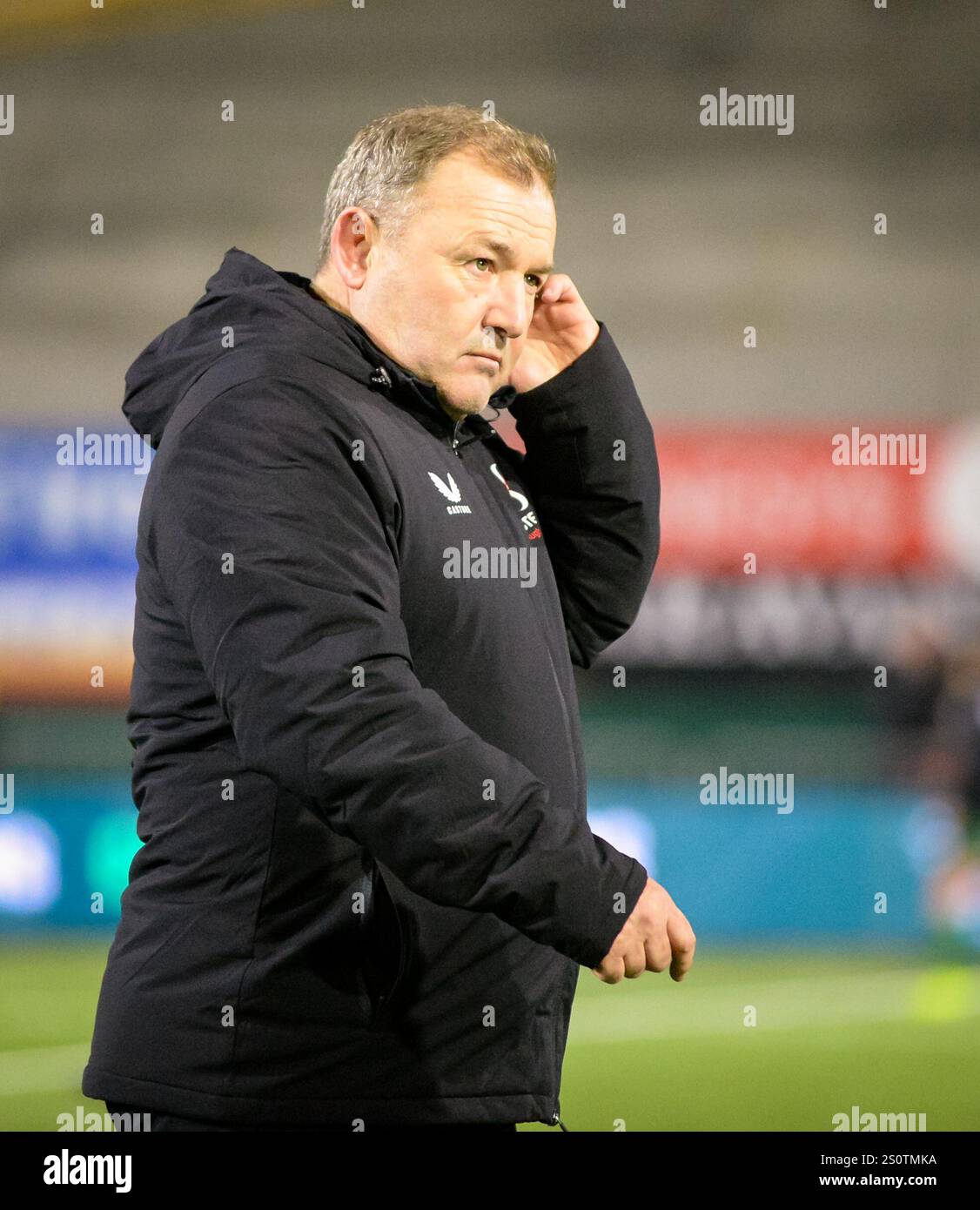 Galway, Ireland. 28th December, 2024. Ulster Head coach Richie Murphy ...