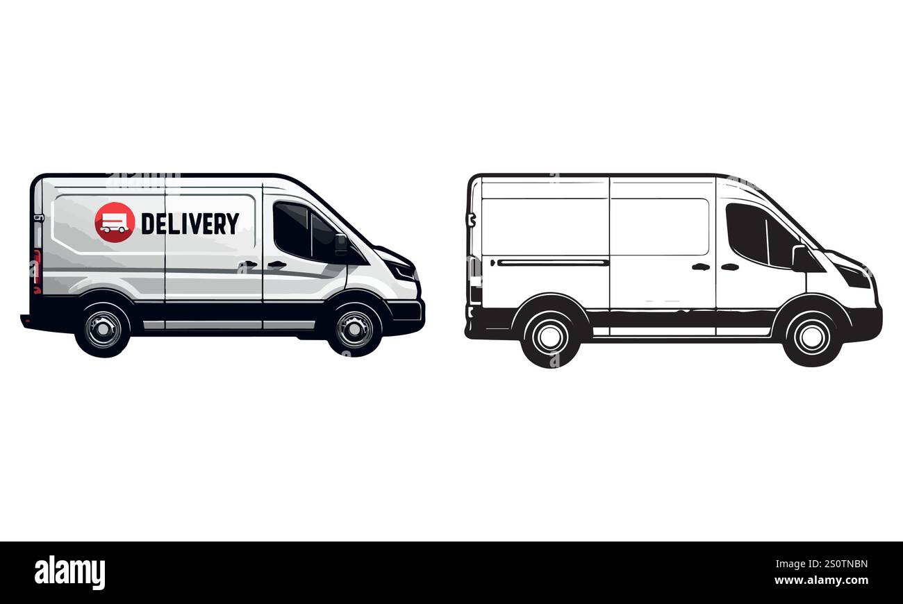 ambulance car vector art silhouette with background Stock Vector