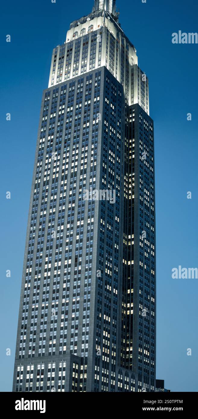 New York City - October 24, 2015: Vertical Panorama of the Empire State ...