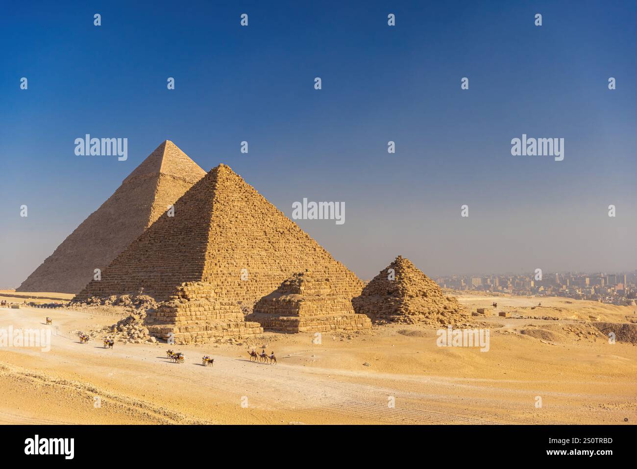 The Great Giza Pyramid Complex in Cairo, Egypt Stock Photo - Alamy