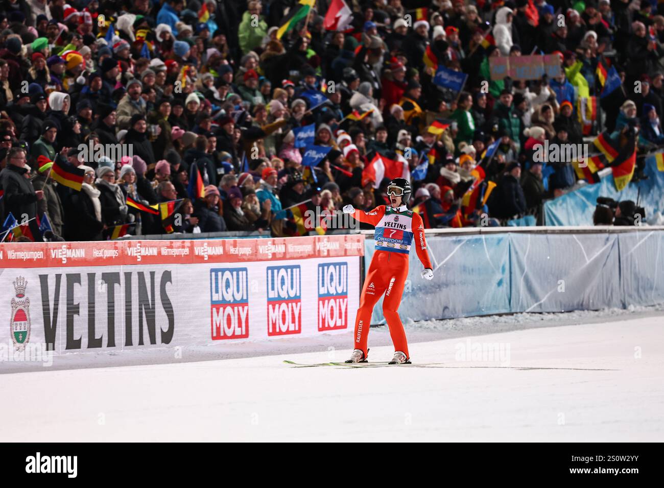 29 December 2025, Bavaria, Oberstdorf Nordic skiing/ski jumping Four