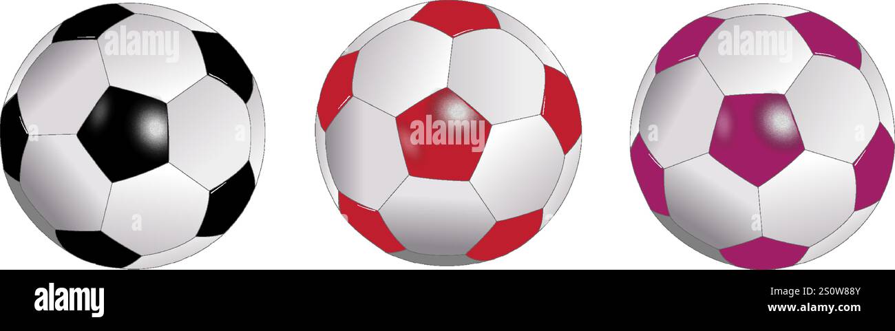 Purple white soccer balls hi-res stock photography and images - Alamy