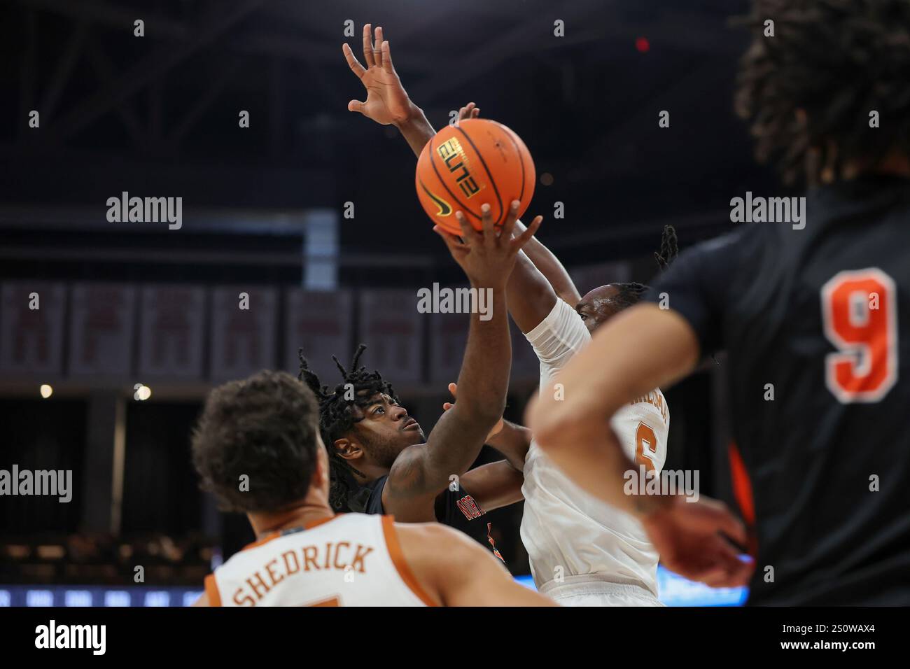 AUSTIN, TX - DECEMBER 29: Northwestern State Demons center J.C. Riley ...
