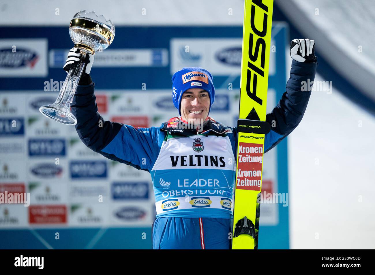 KRAFT Stefan (Oesterreich) jubelt ueber den Sieg, GER, FIS Viessmsann